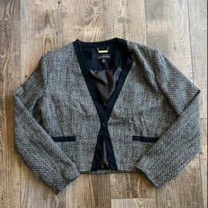 Dana Buchman Gray and Black Blazer